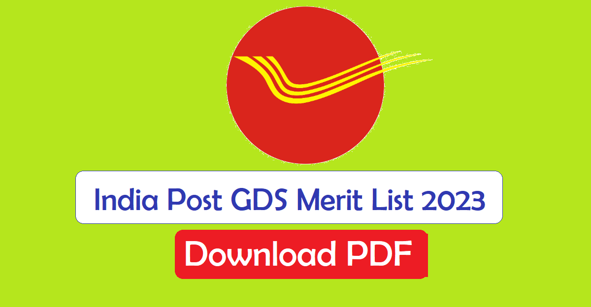 India Post GDS Merit List 2023 Out For 12828 Posts, Download PDFs - JKBOSE