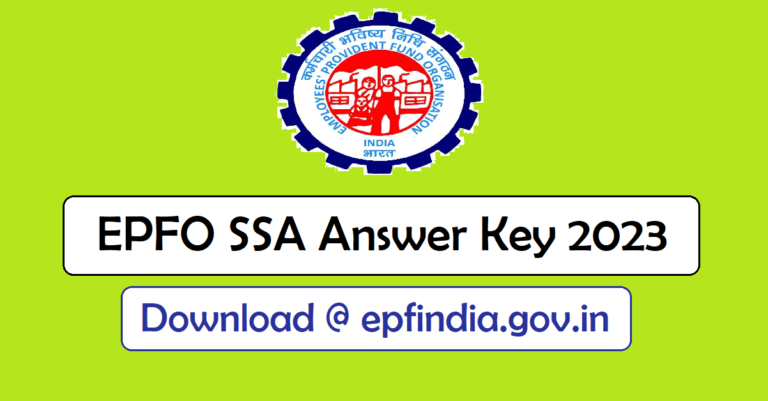 epfo-ssa-answer-key-2023-direct-link-to-response-sheet-epfindia-gov