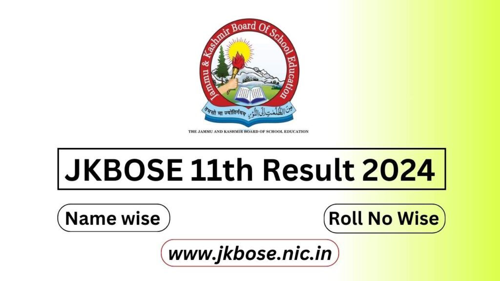 JKBOSE 11th Result 2024